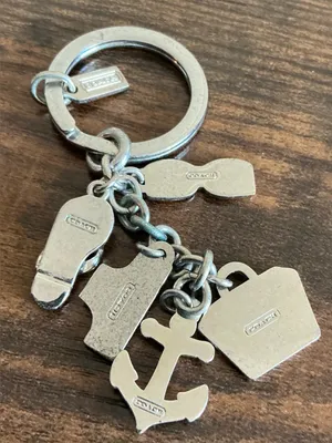 a Rare HTF vintage Coach St. James nautical charm keychain Keyring Key Fob thumbnail 2