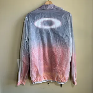 Oakley custom fit multicolor button front rain jacket women's size M windbreaker thumbnail 8