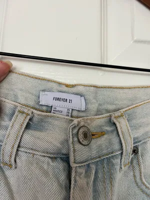 Forever 21 light wash ripped jeans high rise thumbnail 3