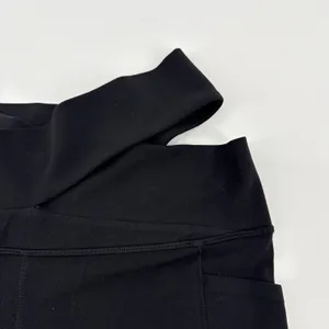 Athleta Salutation Stash Wrap Tight Black High Rise Yoga Leggings Pockets‎ Large thumbnail 4