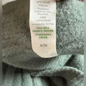 Aerie Ribbed Knit Crewneck Sweater Women’s XS Green Pullover Long Sleeve Cozy‎ thumbnail 7