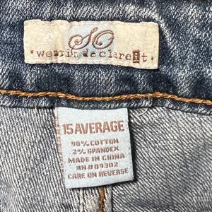 Y2K SO Wear It Declare It Bootcut Jeans‎ Blue Medium Wash Flap Pocket Size 15 thumbnail 8