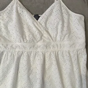 Lane Bryant White Cotton Eyelet Dress Size 24 Cottagecore‎ Coastal Embroidered thumbnail 5