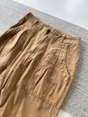 Universal Threads Camel Tan Barrel Leg Utility Tapered Pants Sz 4 thumbnail 9