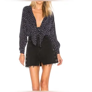 Capulet Blue  and White Polka Dot Bodysuit thumbnail 2