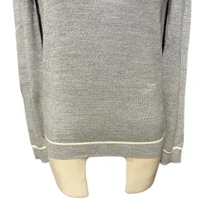 Theory Jaidyn Soft Luster Merino Wool Sweater in‎ Heather Gray Size XS thumbnail 3