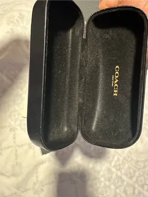 Coach Black Eyewear Case with Gold Logo and Cloth thumbnail 9