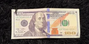 100 dollar bill themed wallet thumbnail 3