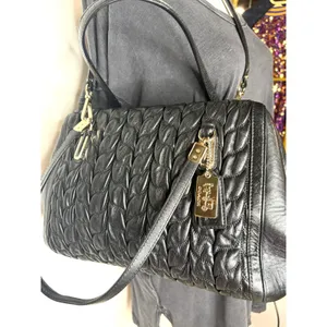 Coach Madison Gathered Leather Sophia Satchel Black Gold 25985 Handbag thumbnail 4