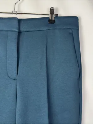 Ann Taylor Navy Blue Pleated High Rise Straight Leg Dress Pants 6 thumbnail 3