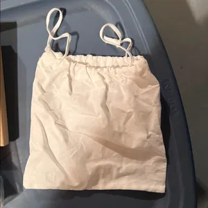 Prada Cream Drawstring small Pouch thumbnail 3