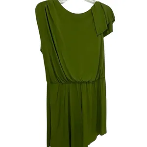 Allen B. Olive Green Ruffle V-Neck Romper Size L thumbnail 5