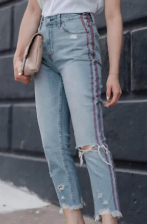 Annie High Rise Girlfriend Jeans thumbnail 2