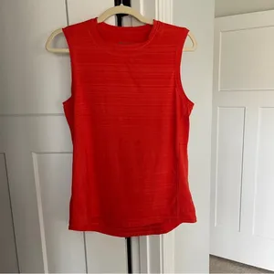 Athleta PACIFICA ILLUME UPF‎ RELAXED TANK sleeveless red workout top thumbnail 2