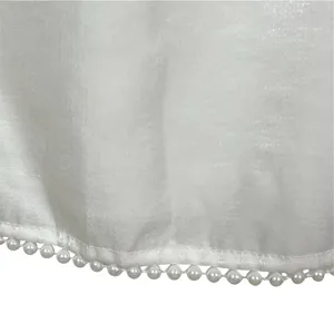 NWT Lulus White Pearl Trim Sleeveless Mini Dress Size Small thumbnail 7