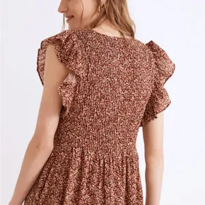 MADEWELL Pintuck‎ Mini Dress in Florentine Floral size Small thumbnail 4