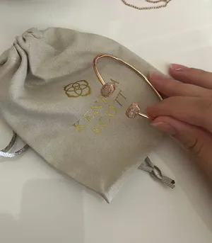 Kendra Scott Rose Gold Adjustable Bracelet Bangle thumbnail 2