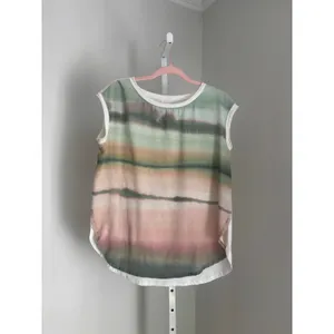 Anthropologie Tuscany Boatneck Tunic Top Women’s Size S Coastal Pastel Beachy thumbnail 3
