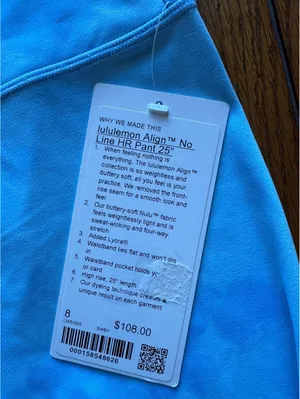 Lululemon Align No Line High Rise 25” Smoothie Wash Blueberry Size 8 NWT thumbnail 4