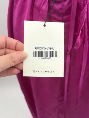 Hello Molly NWT Purple Reveal Your Mind Satin Midi Dress Size Small/4‎ thumbnail 3