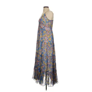 Verb Pallavi Singhee Maxi Dress Womens 4 Blue Floral Boho Cottagecore thumbnail 4
