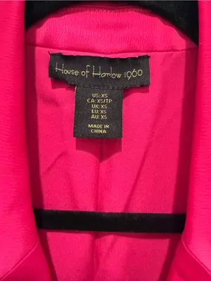 House of Harlow 1960 Sleeveless Belted Blazer Dress - Hot Pink thumbnail 2