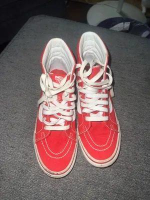Red High-Top Vans thumbnail 3