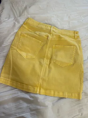 Hollister Yellow Denim Skirt thumbnail 2