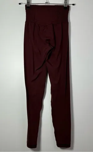 Aerie Offline Maroon Scrunch Side Waist Leggings Size XS thumbnail 2