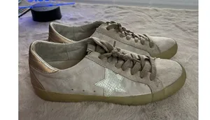 Shu Shop Women's Gray Suede Sneakers Size 7.5 Casual Lace Up thumbnail 1