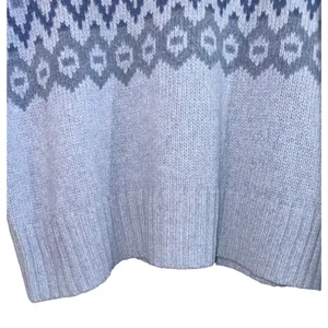 Vineyard Vines Fair Isle Merino‎ Wool Blend Mock Neck Sweater Women's Small Cozy thumbnail 5