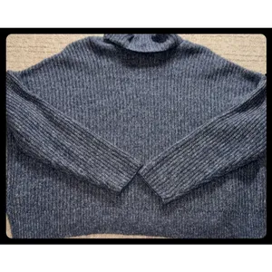 Lucky Brand Turtleneck Sweater Womens XL‎ Blue Marl Knit Pullover Cozy thumbnail 8