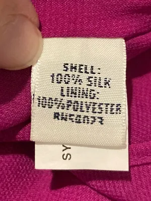 Banana Republic Purple Fuchsia Silk Ruffle Tank Mini Dress Drawstring Waist. XL thumbnail 6