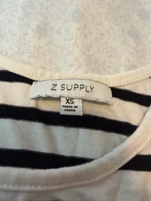 Z supply black and white shorts romper  thumbnail 5