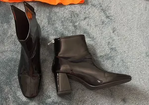 black heeled ankle boots Size 8.5 thumbnail 1