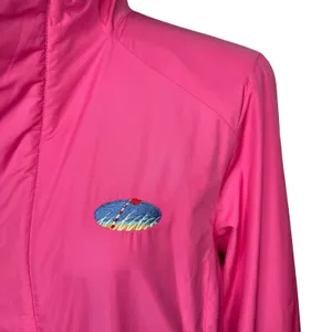 Ralph‎ Lauren Golf Medium Pink Womens Full Zip Windbreaker Jacket Embroidered thumbnail 2