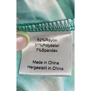 WOOSEA Size S Women’s Sleeveless Deep V-Neck Maxi Dress Blue Green Tie Dye Boho thumbnail 10