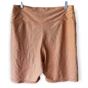 Aerie Offline Bike Shorts High Rise Real‎ Me Metallic Copper Ribbed Size small thumbnail 2
