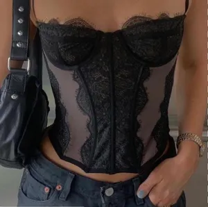 Urban Outfitters Modern Love Black Corset Top thumbnail 2