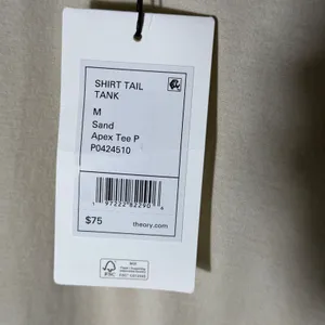 NWT Theory Shirt‎ Tail Tank Top Sand Sleeveless Crewneck Size M thumbnail 7