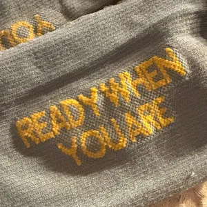 FIGS Ready When You Are a Gray, White & Yellow Striped Compression Socks thumbnail 3