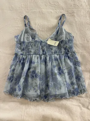 Hollister Blue Babydoll Top thumbnail 2