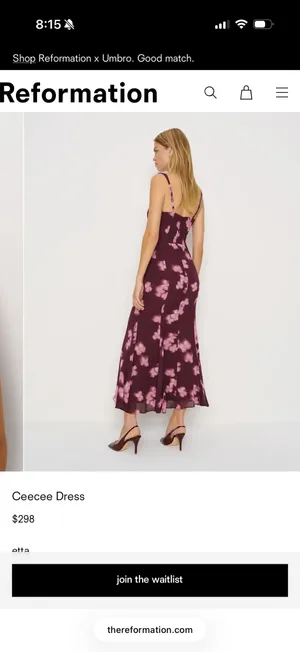 Reformation Maxi Dress thumbnail 2