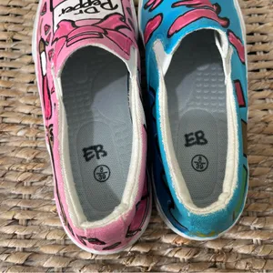 Hand painted shoes slip on‎ Size 8 Dr. Pepper Vacation Watermelon Waves Bags thumbnail 7