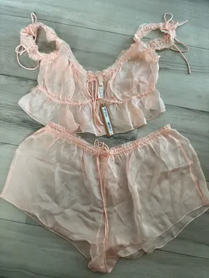 Skims romance babydoll and short set Color primrose thumbnail 2
