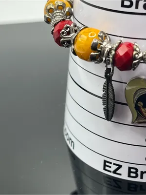 Florida State Seminoles University Inspired Charm Bracelet Garnet Gold NCAA FSU thumbnail 4