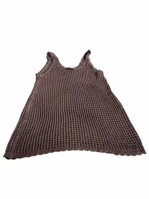 wild fable Chocolate Brown Crochet Tank thumbnail 2