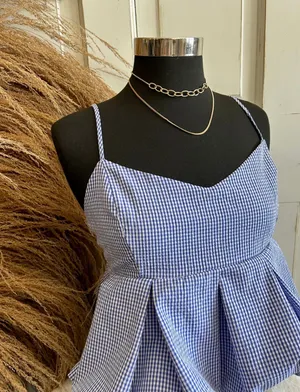 Peach Love Back Tie Bubble Tank thumbnail 2