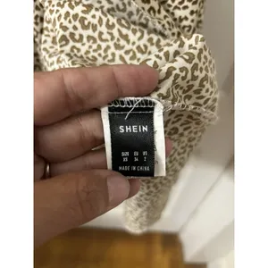 SHEIN Short Sleeve Leopard Print Long Maxi Dress Size XS 2 Teacher Modest Fun thumbnail 3
