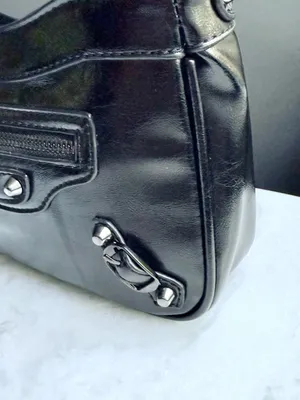 Pretty Simple Black Studded Crossbody Shoulder Bag (EUC) thumbnail 3